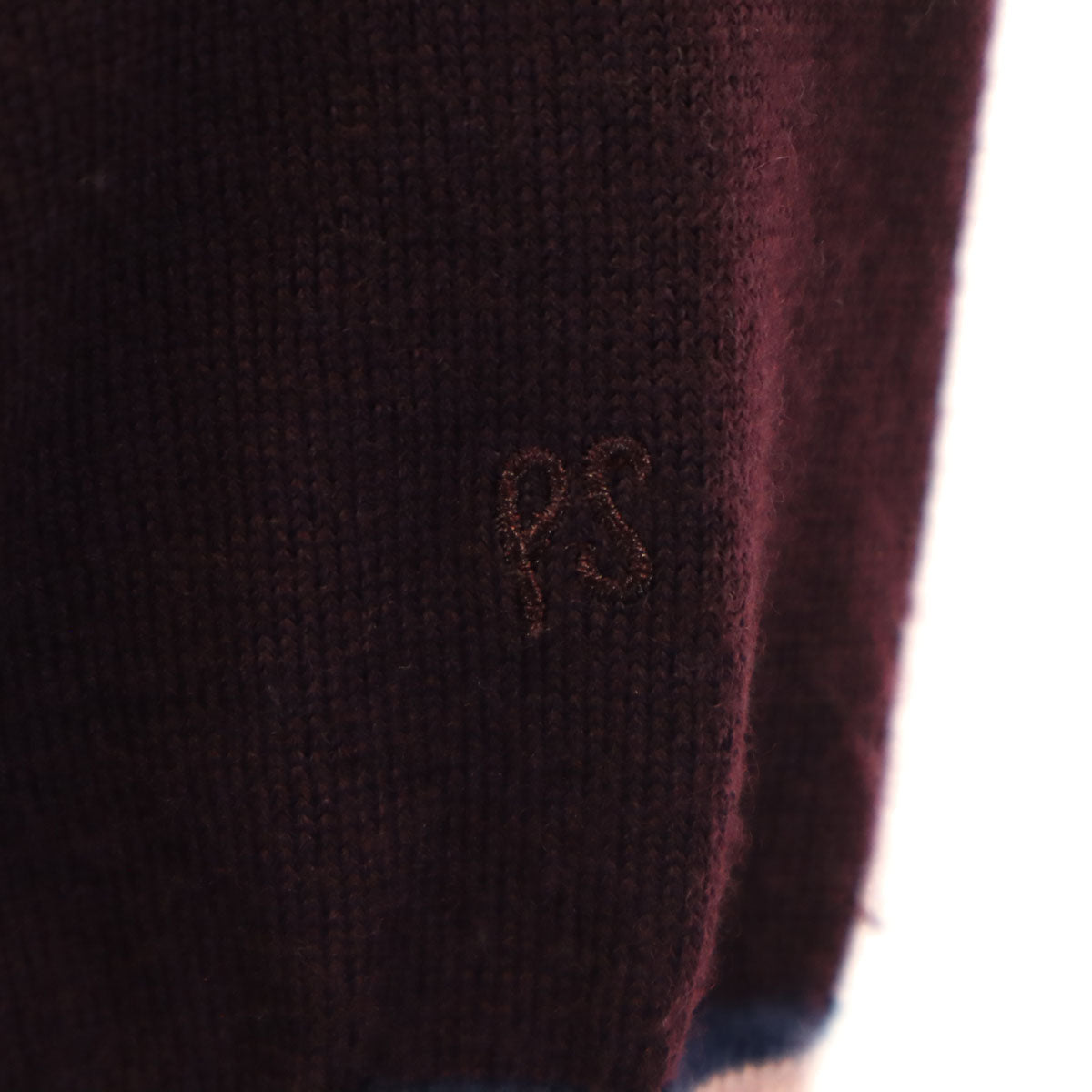 PS Paul Smith ピーエスポールスミス 長袖 Vネック ニットカーディガン L バーガンディー メンズ