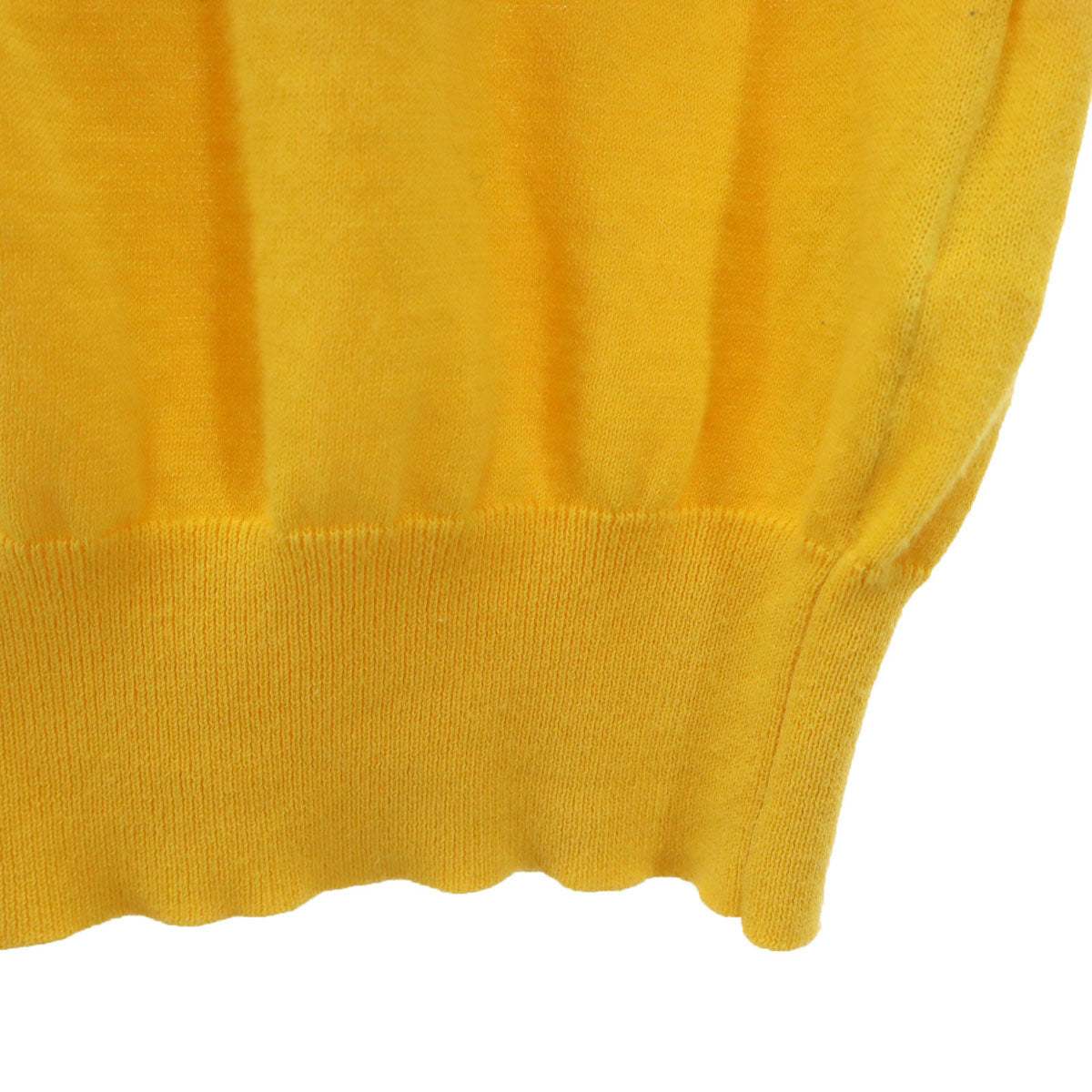 ELFORBR エルフォーブル 長袖 ニットカーディガン M イエロー レディース