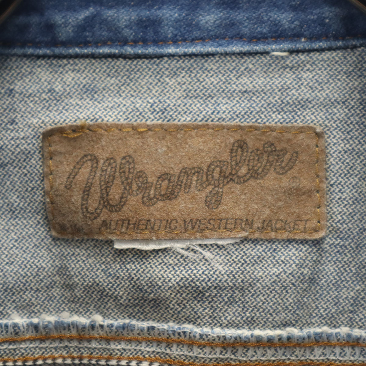 Wrangler ラングラー バック刺繍 ホースショー デニムジャケット ウォッシュブルー ジージャン トラッカー メンズ