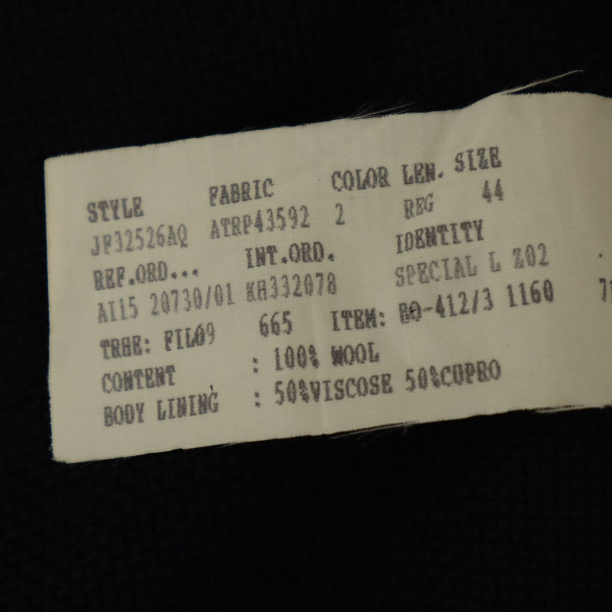 LARDINI ラルディーニ イタリア製 テーラードジャケット 44 ネイビー アンコン メンズ