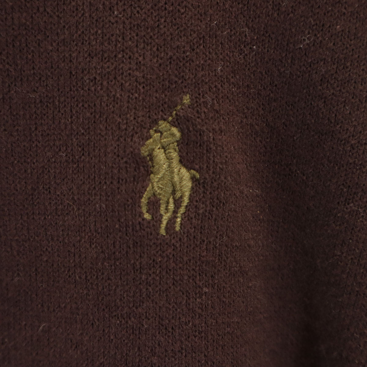 Polo by Ralph Lauren ポロバイラルフローレン 長袖 ハーフジップ セーター LL ブラウン ニット プルオーバー インパクト21 メンズ