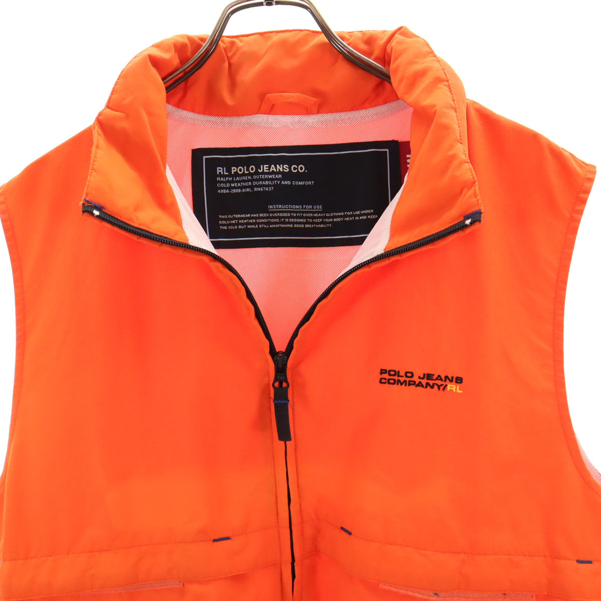 POLO JEANS ポロジーンズ ベスト M オレンジ Ralph Lauren ラルフローレン メンズ