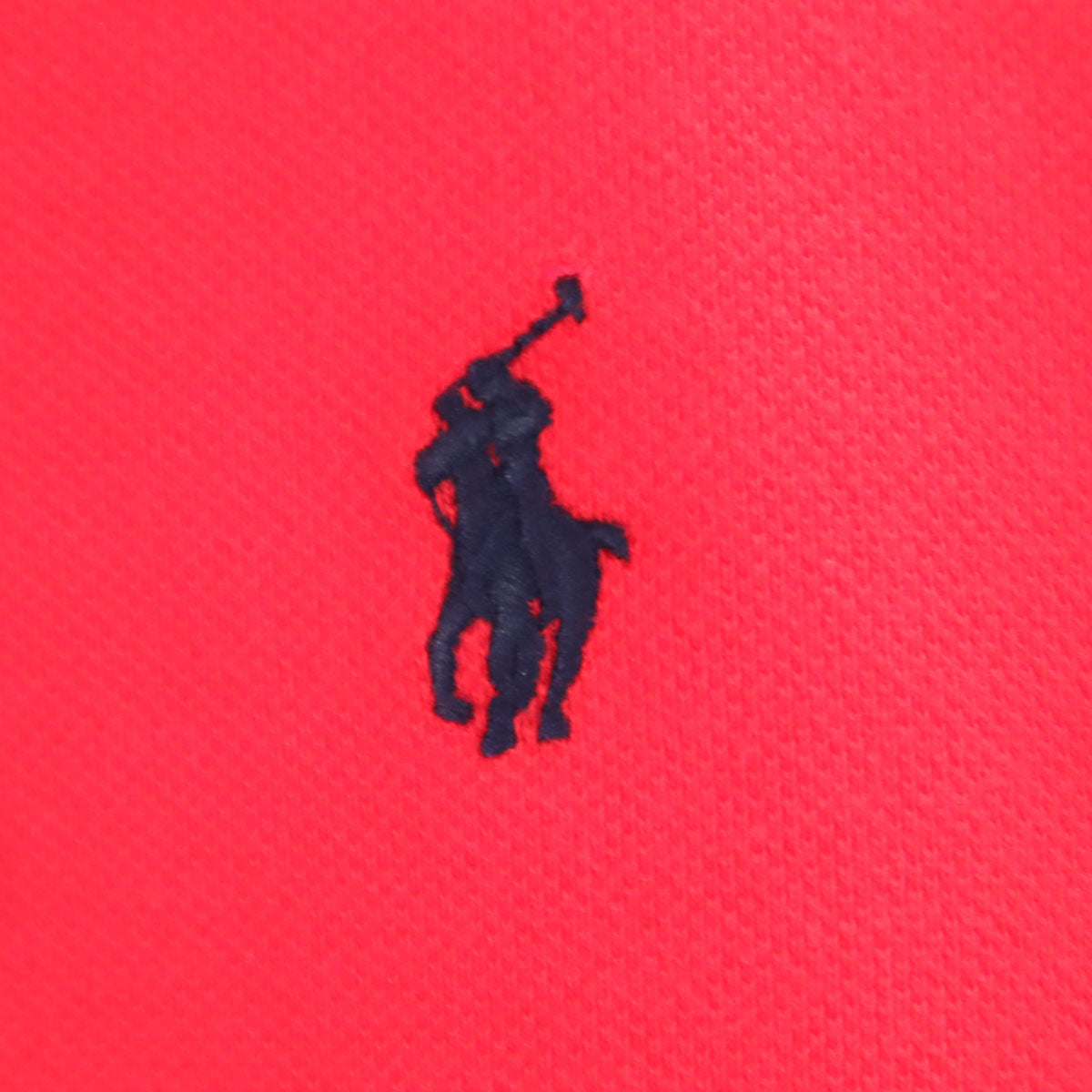 POLO RALPH LAUREN ポロラルフローレン 長袖 ポロシャツ M 10-12 レッド系 キッズ