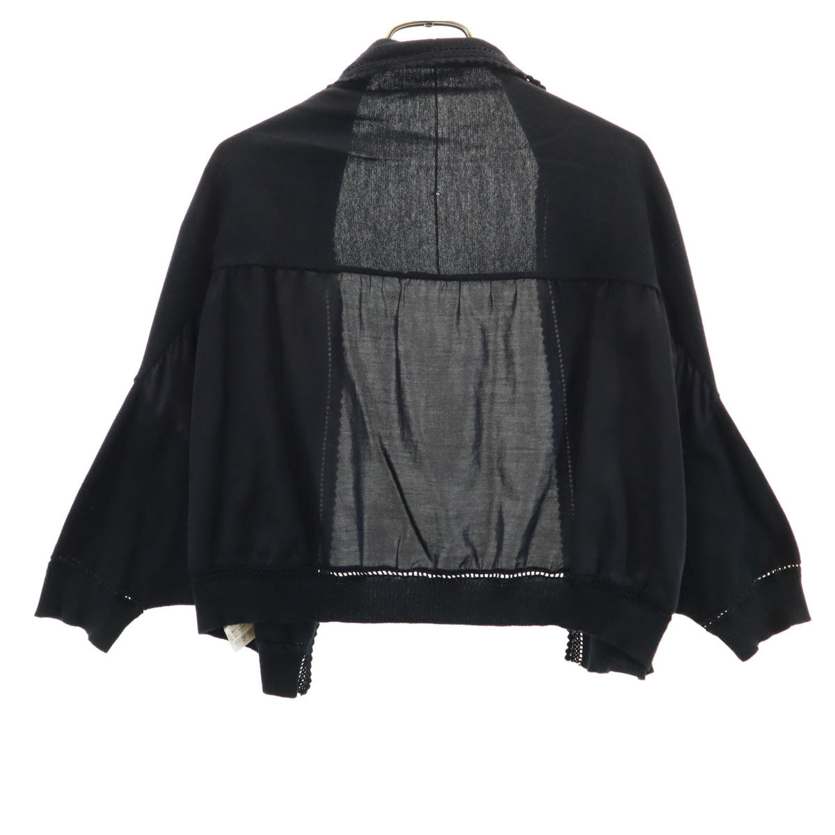 U by ungaro ユー バイ アンガロ 長袖 ニット ボレロ M ブラック レディース