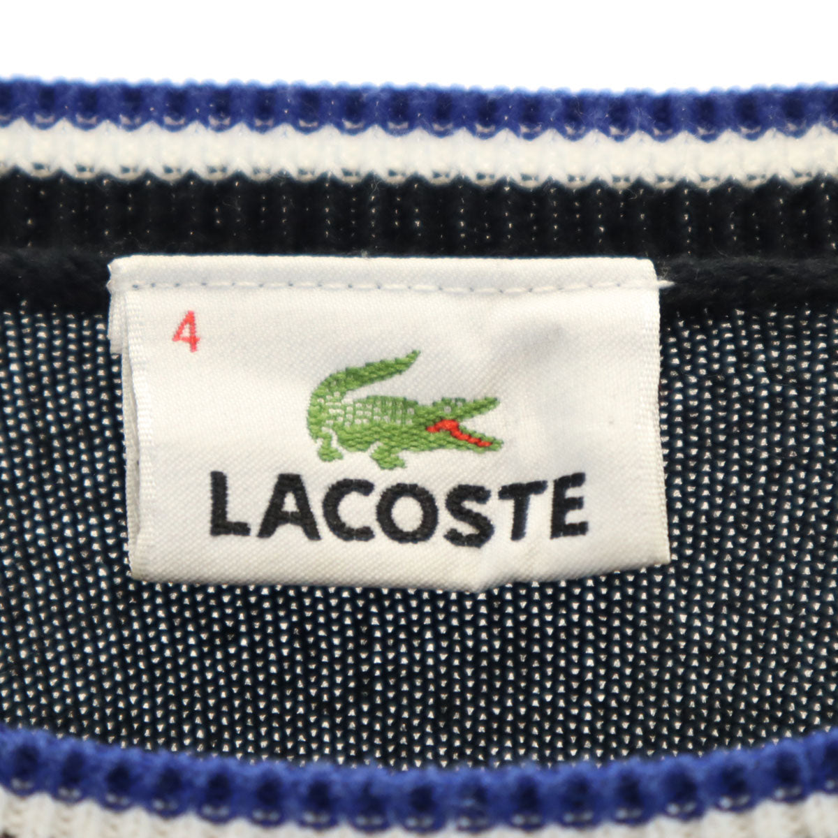 LACOSTE ラコステ 長袖 ニット 4 ブラック セーター メンズ