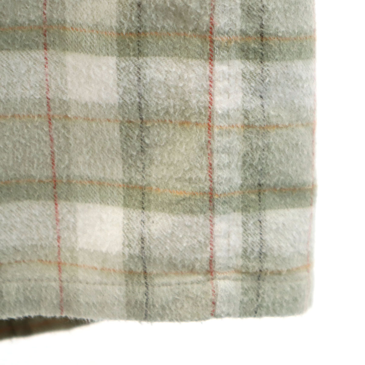 Christian Dior MONSIEUR クリスチャンディオール ムッシュ 90s オールド チェック柄 長袖 ネルシャツ LL グリーングレー系 メンズ