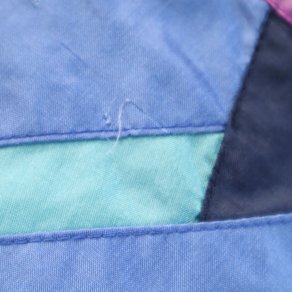 adidas アディダス 80s ヴィンテージ トレフォイルロゴ刺繍 ナイロンジャケット M ネイビー メンズ