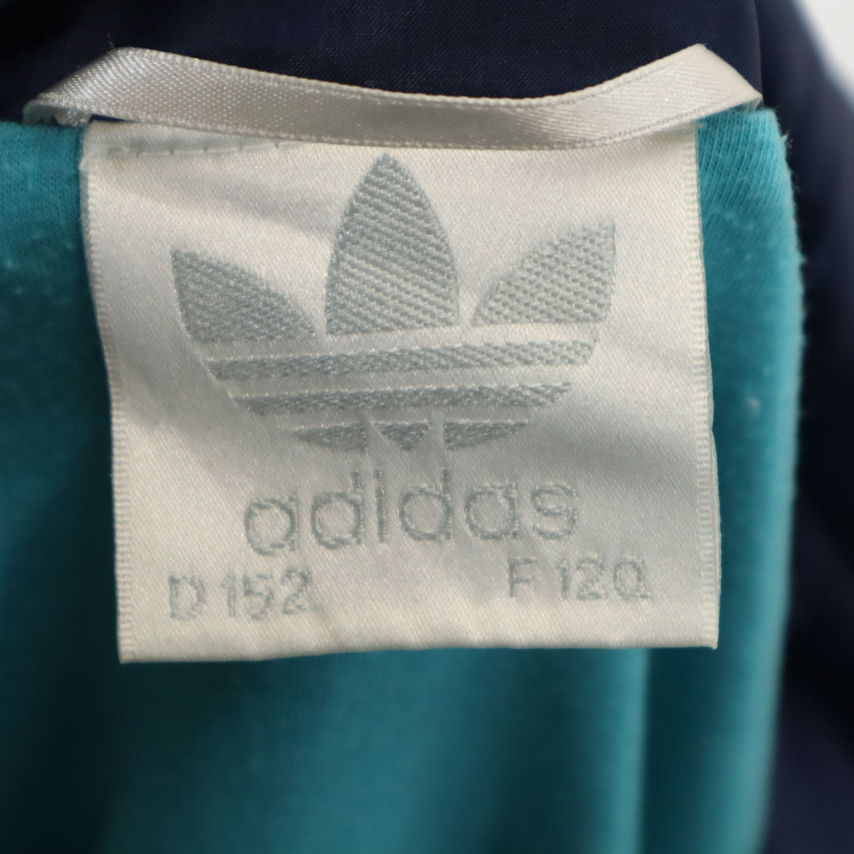 adidas アディダス 80s ヴィンテージ トレフォイルロゴ刺繍 ナイロンジャケット M ネイビー メンズ