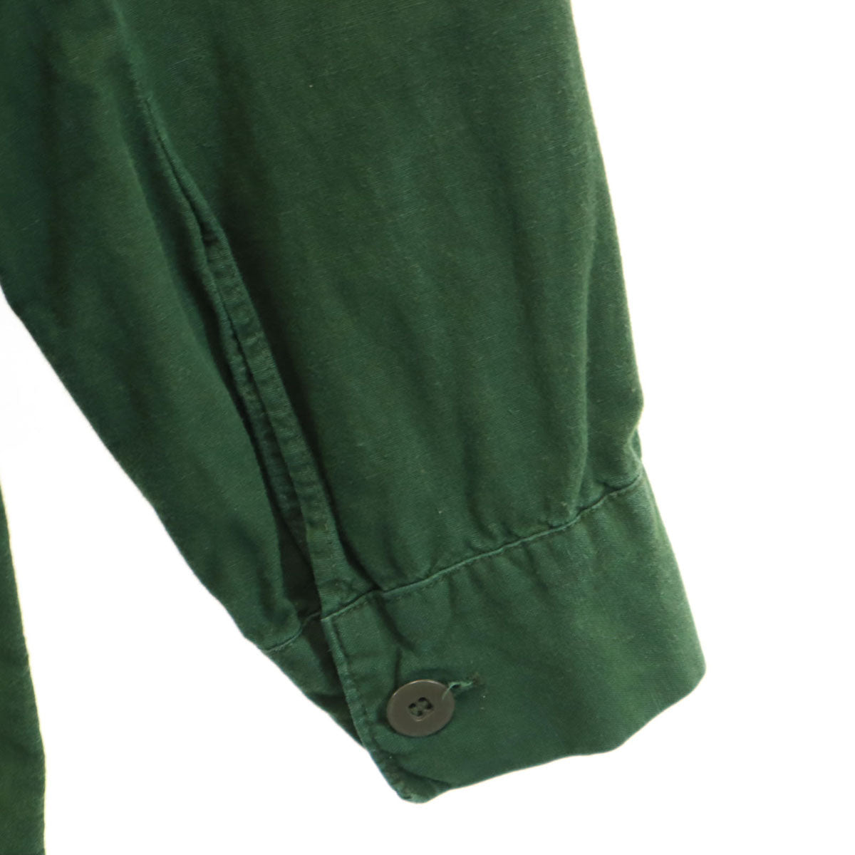 SWEDENISH ARMY スウェーデン軍 70s ヴィンテージ 長袖 M55 ロング シャツ 41 カーキ プルオーバー メンズ