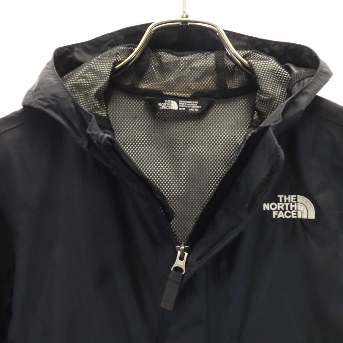 THE NORTH FACE ノースフェイス ナイロンジャケット M(10/12) 黒 NF0A3RTJ アウトドア 裏メッシュ キッズ