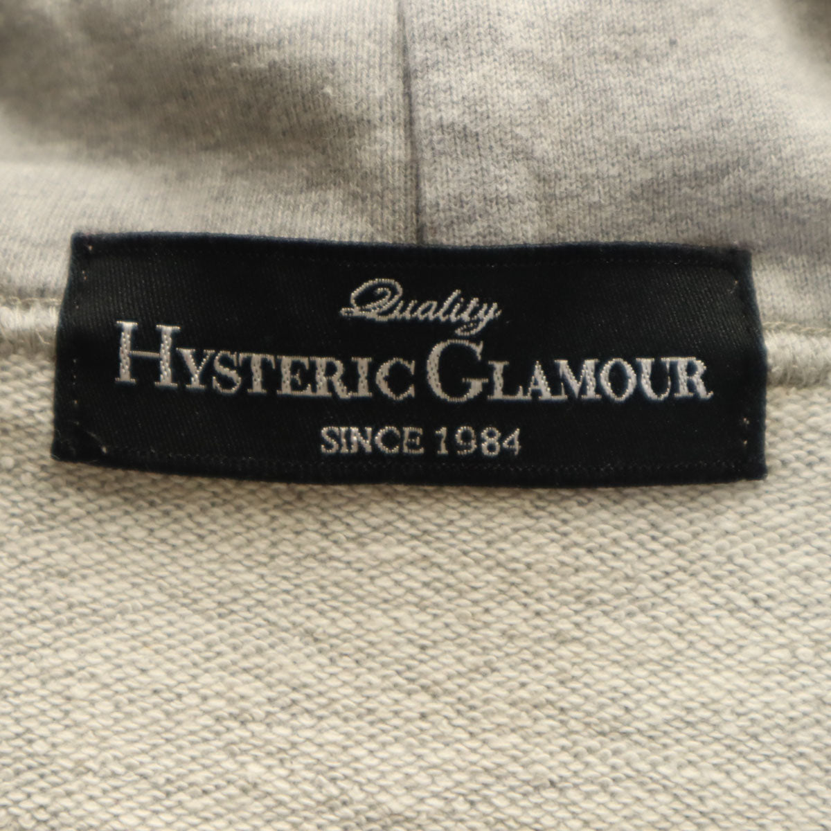 HYSTERIC GLAMOUR ヒステリックグラマー 日本製 長袖 スウェットパーカー F グレー レディース