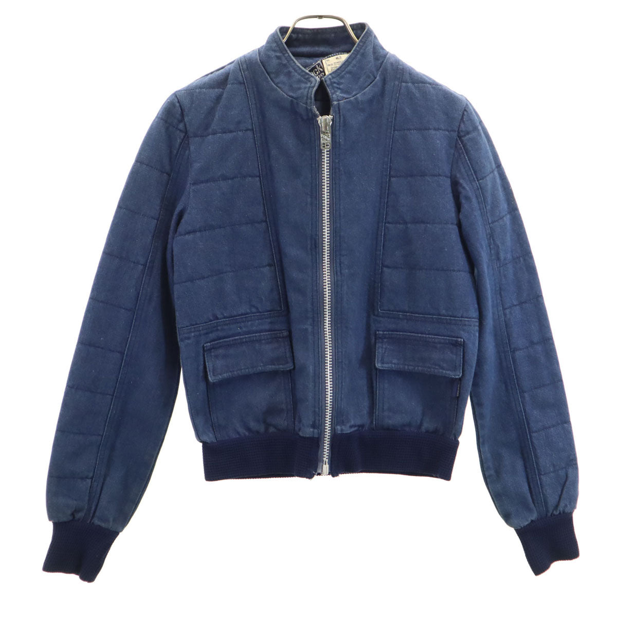 JACK JONES ジャック ジョーンズ 70s 80s ヴィンテージ ユーロワーク キルティング切替 ブルゾン 42 インディゴ レディース