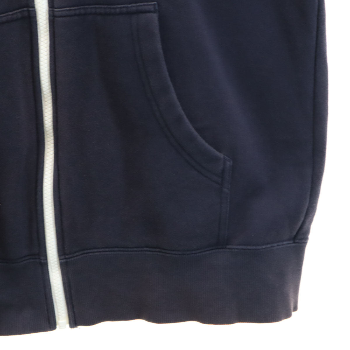 THE NORTH FACE ザノースフェイス フードビッグロゴ 長袖 ジップパーカー M ネイビー アウトドア NT62130 裏起毛 メンズ