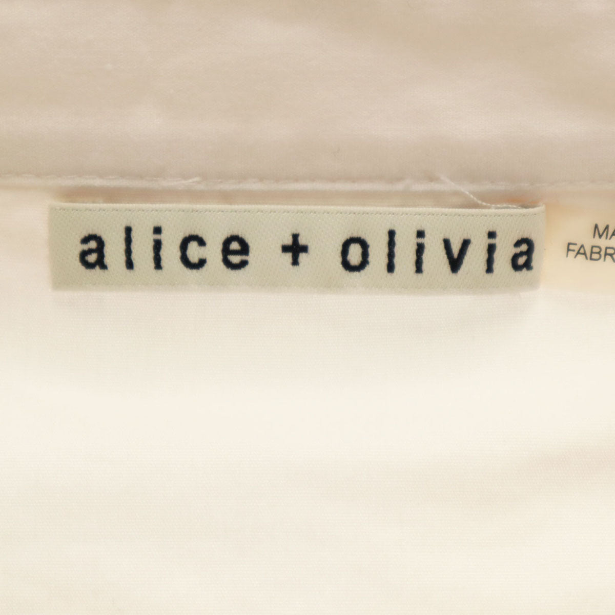 Alice and Olivia アリスアンドオリビア 7分袖 スキッパー シャツ S 白 レディース