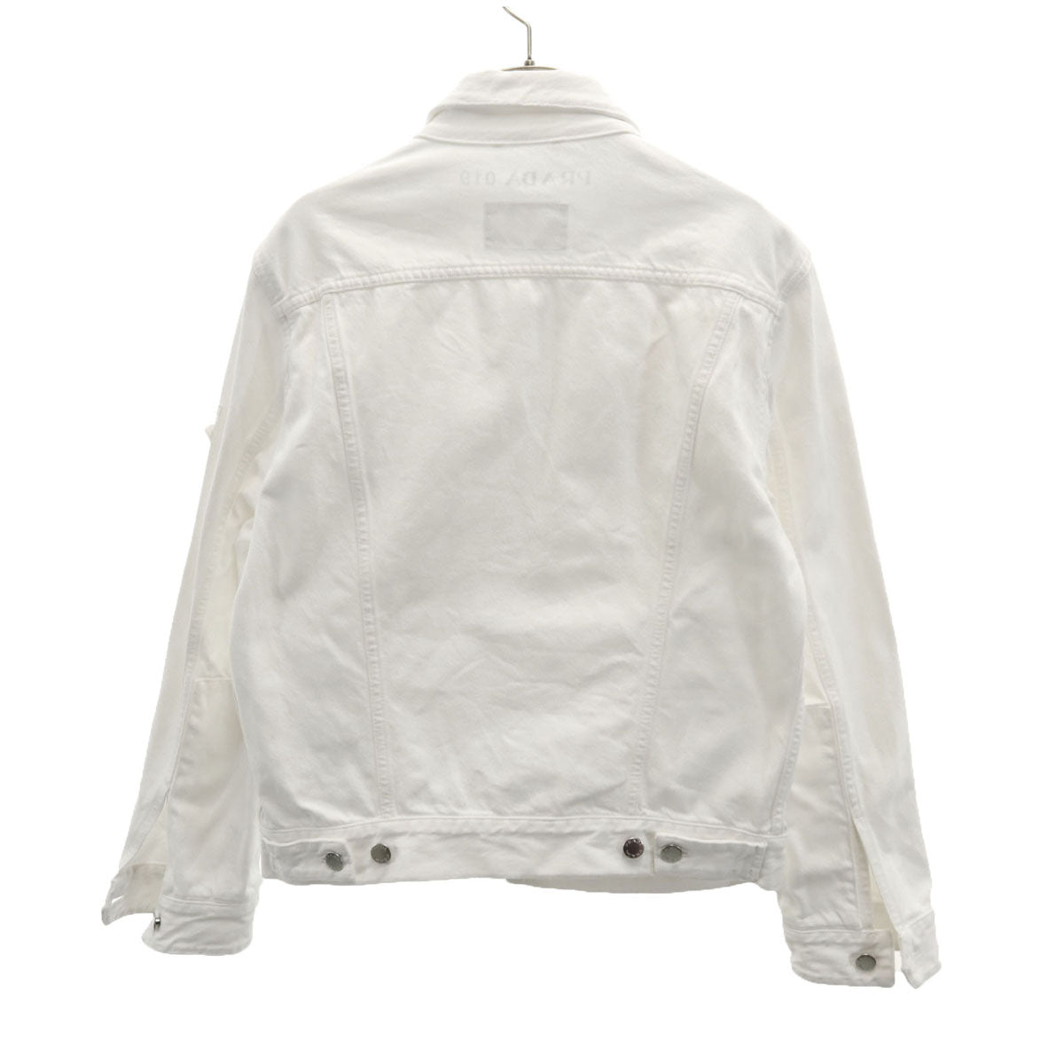 PRADA プラダ イタリア製 デニムジャケット 48 ホワイト メンズ