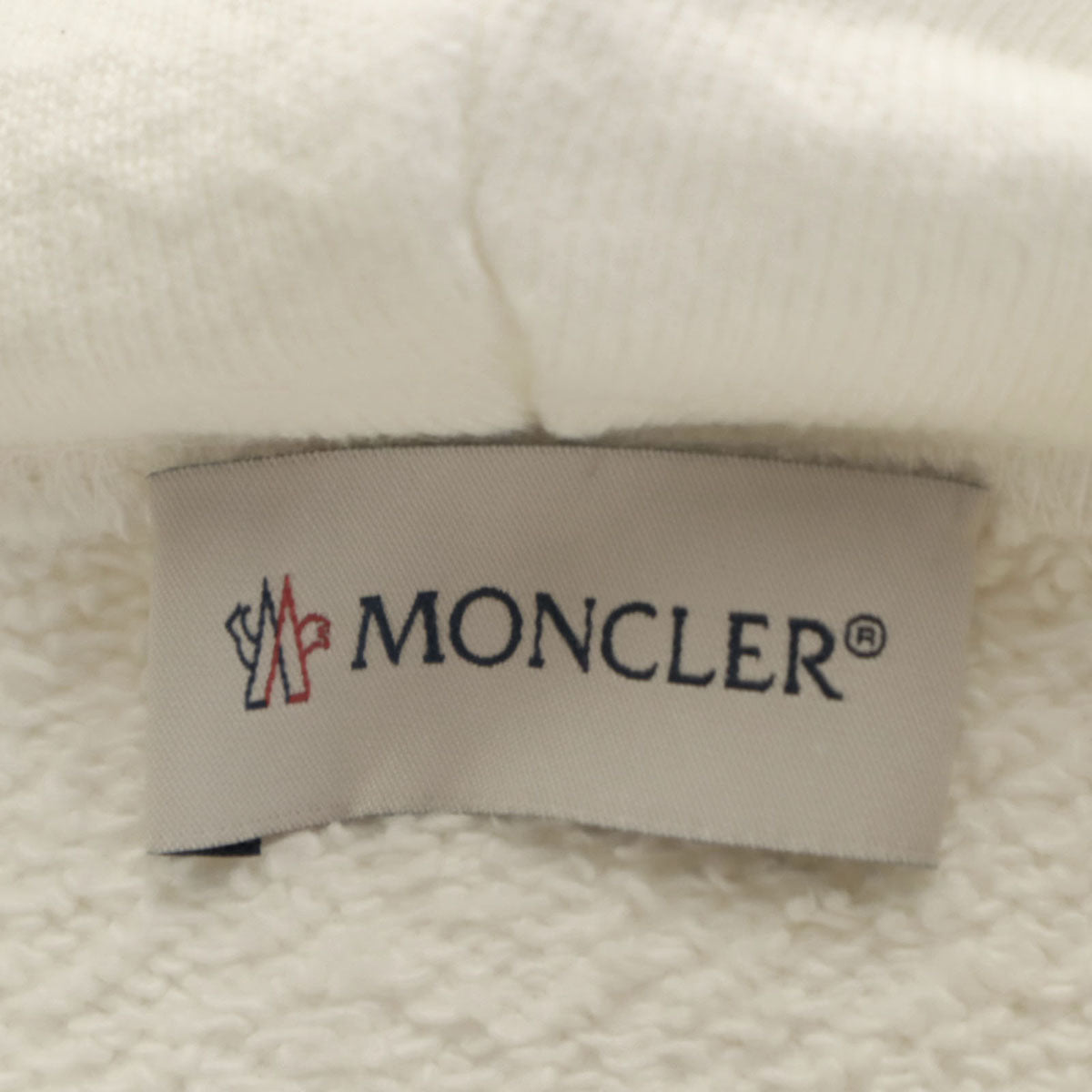 MONCLER モンクレール イタリア製 長袖 パーカー L ホワイト メンズ