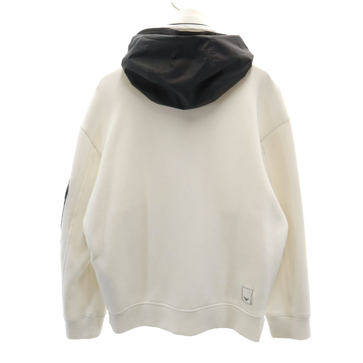 Emporio Armani エンポリオアルマーニ 長袖 パーカー XS ホワイト系 スチレッチ メンズ