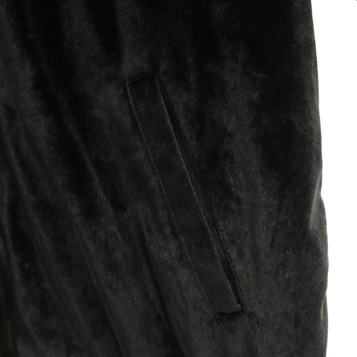 HUF ハフ ベロア ブルゾン L ブラック メンズ