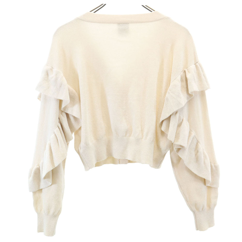 gelato pique ジェラートピケ アルフォンス・ミュシャ コラボ 長袖 フリル カーディガン F ベージュ x Mucha PWNT232048 レディース