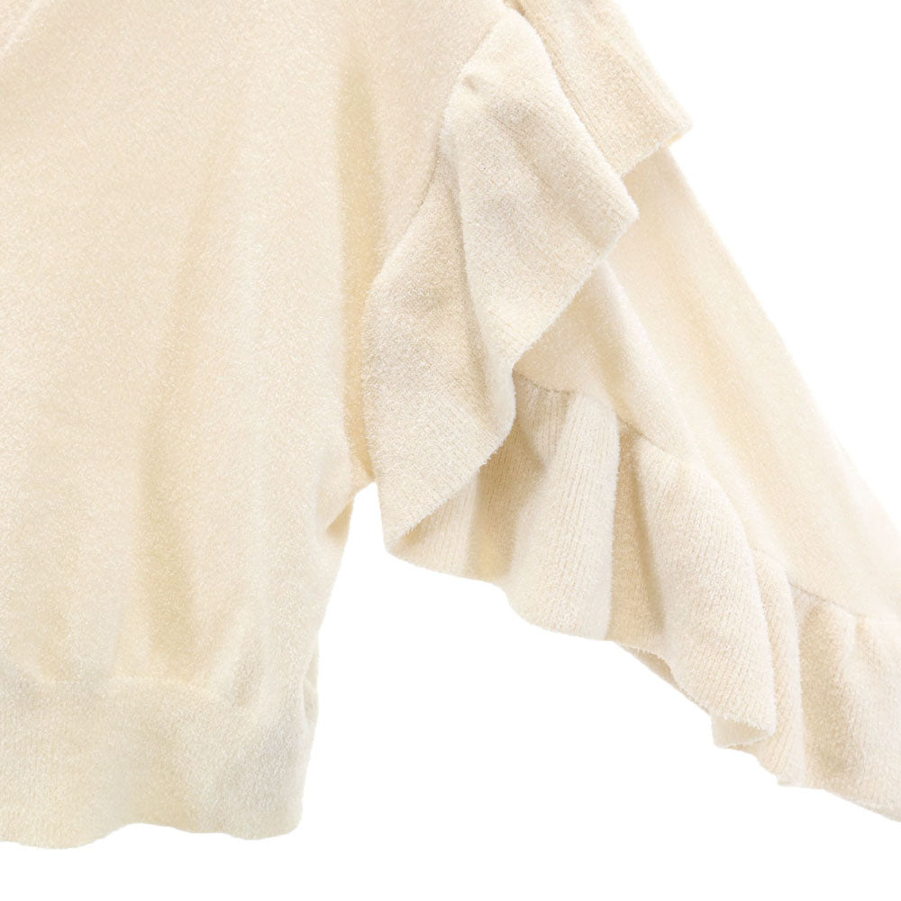 gelato pique ジェラートピケ アルフォンス・ミュシャ コラボ 長袖 フリル カーディガン F ベージュ x Mucha PWNT232048 レディース