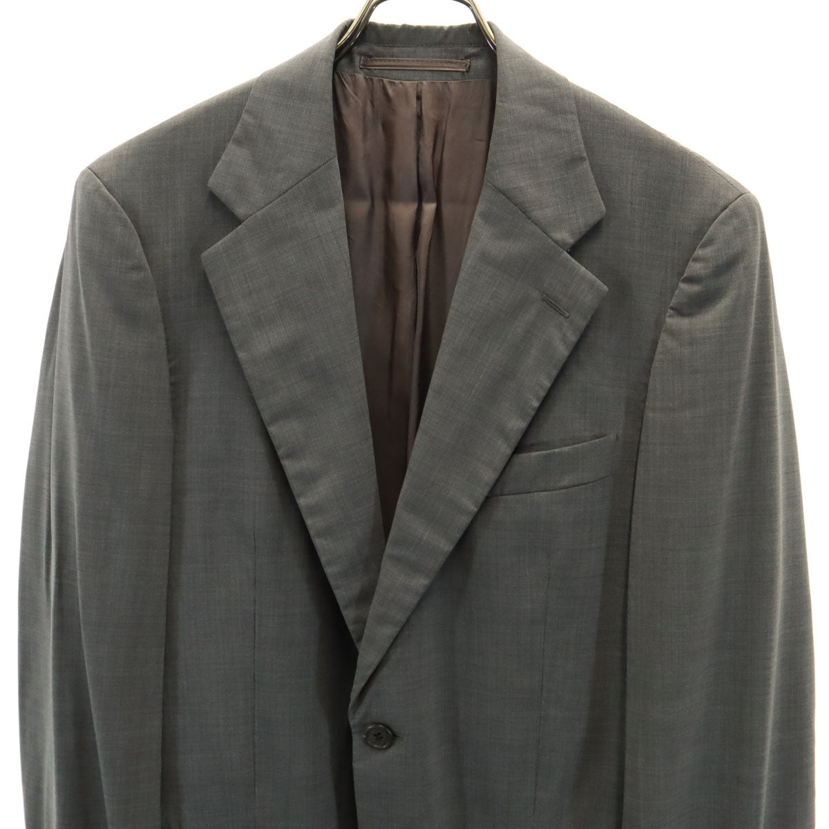 PRADA プラダ イタリア製 ウール テーラードジャケット 48 グレー メンズ