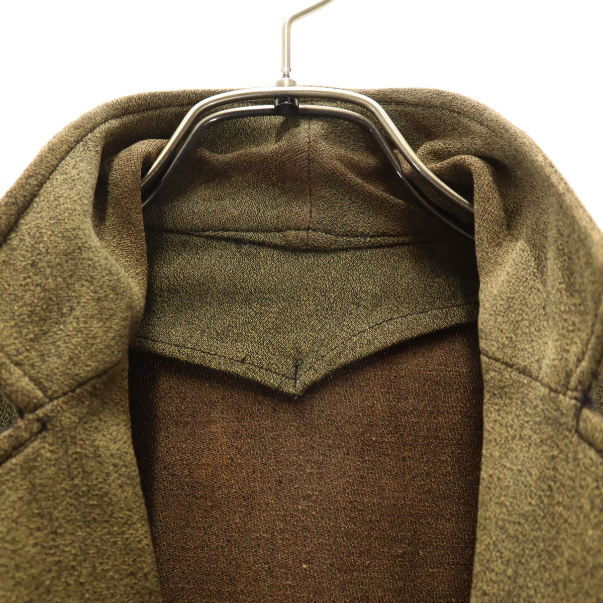 60s ヴィンテージ サファリジャケット 上下 セットアップ カーキ系 メンズ