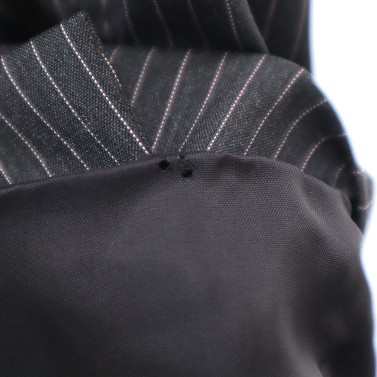 Paul Smith BLACK ポールスミス ブラック ストライプ柄 パンツスーツ 上下 セットアップ 38/40 チャコールグレー レディース