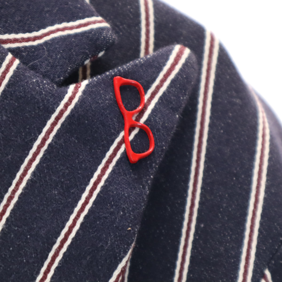 RICORZO リコルゾ 日本製 ストライプ柄 スウェット ダブル スーツ 上下 セットアップ 32 ネイビー カジュアル メンズ