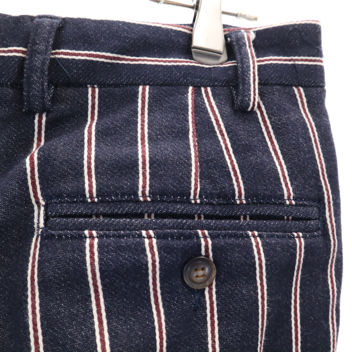 RICORZO リコルゾ 日本製 ストライプ柄 スウェット ダブル スーツ 上下 セットアップ 32 ネイビー カジュアル メンズ