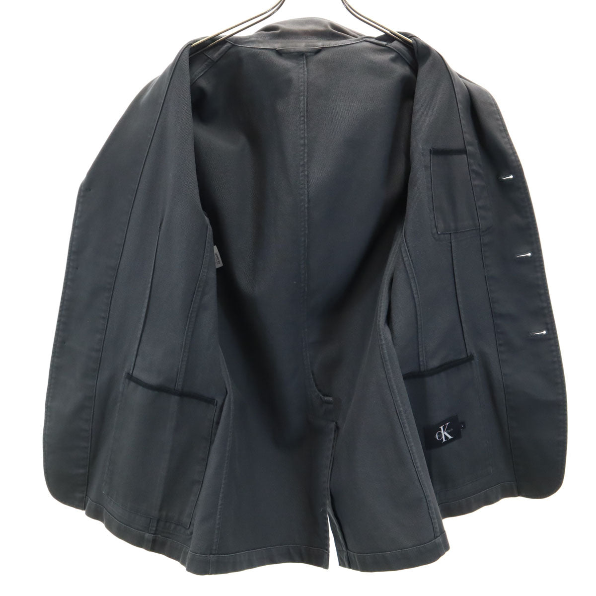 Calvin klein カルバンクライン テーラードジャケット L グレー メンズ