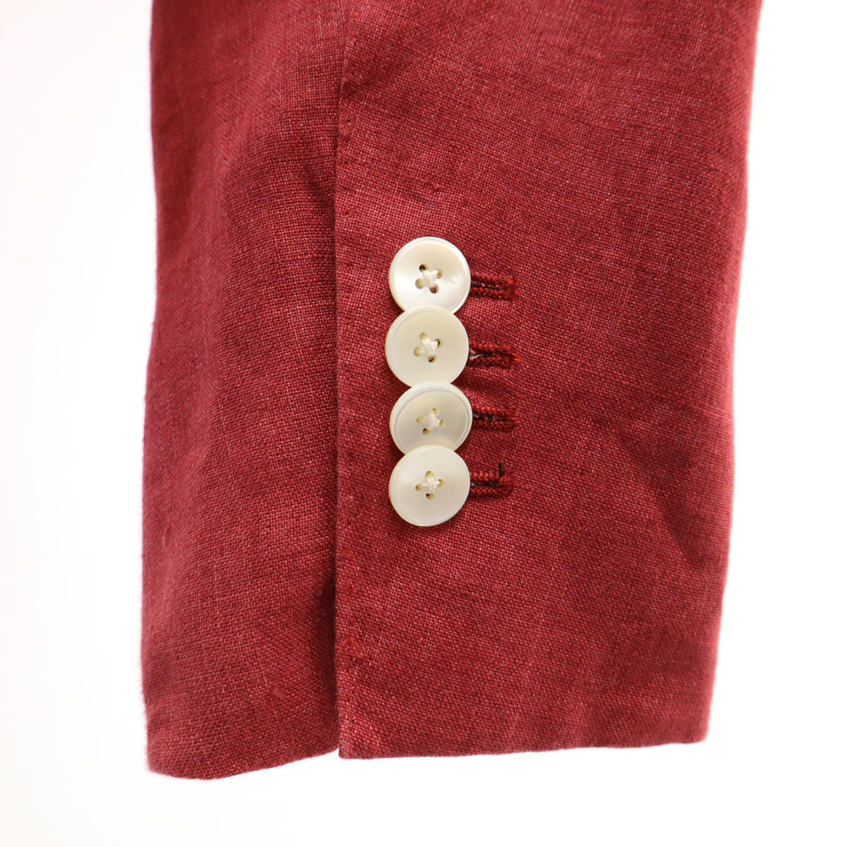 Custom Tailor BEAMS カスタムテーラー ビームス 日本製 リネン テーラードジャケット 赤 DRAPERS メンズ