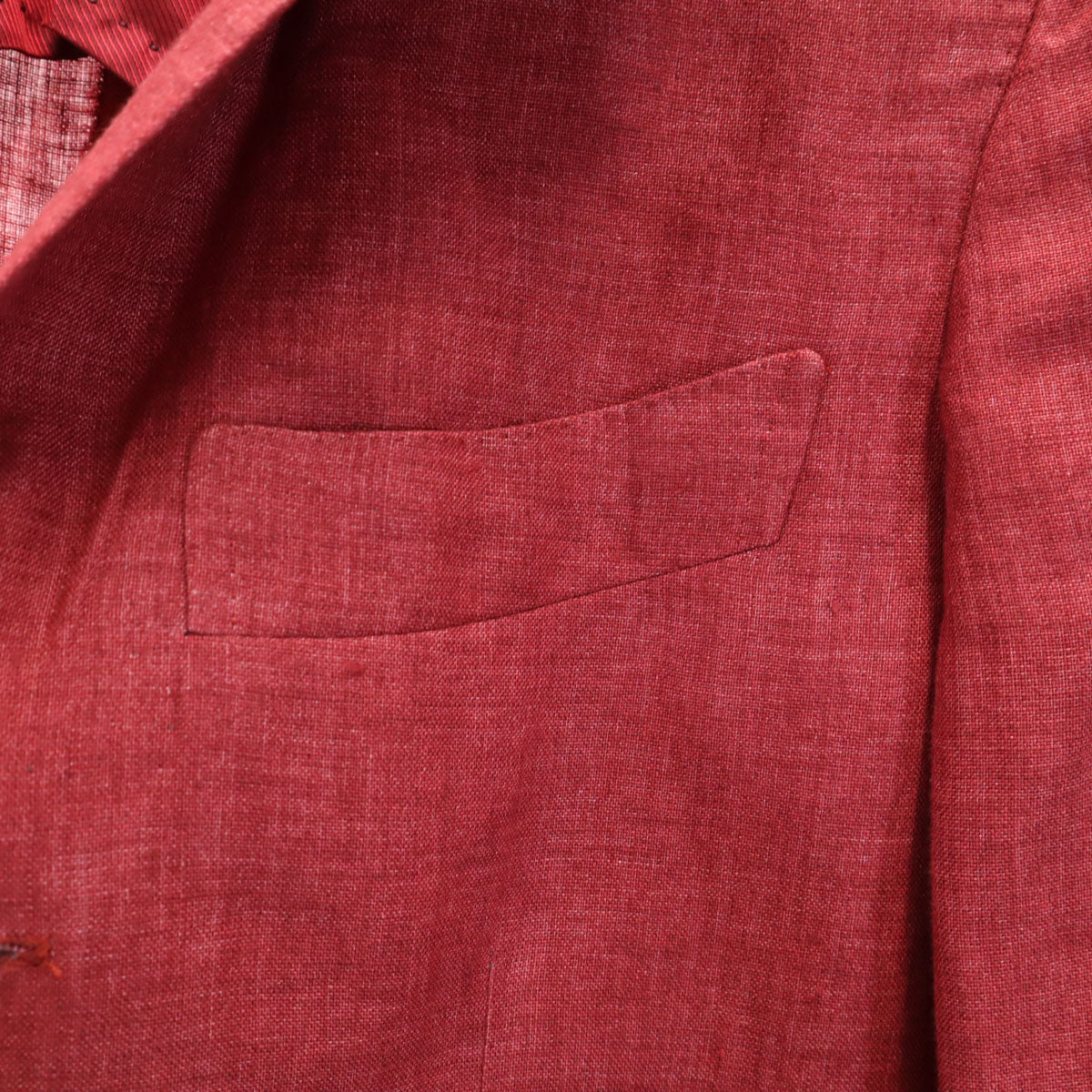 Custom Tailor BEAMS カスタムテーラー ビームス 日本製 リネン テーラードジャケット 赤 DRAPERS メンズ