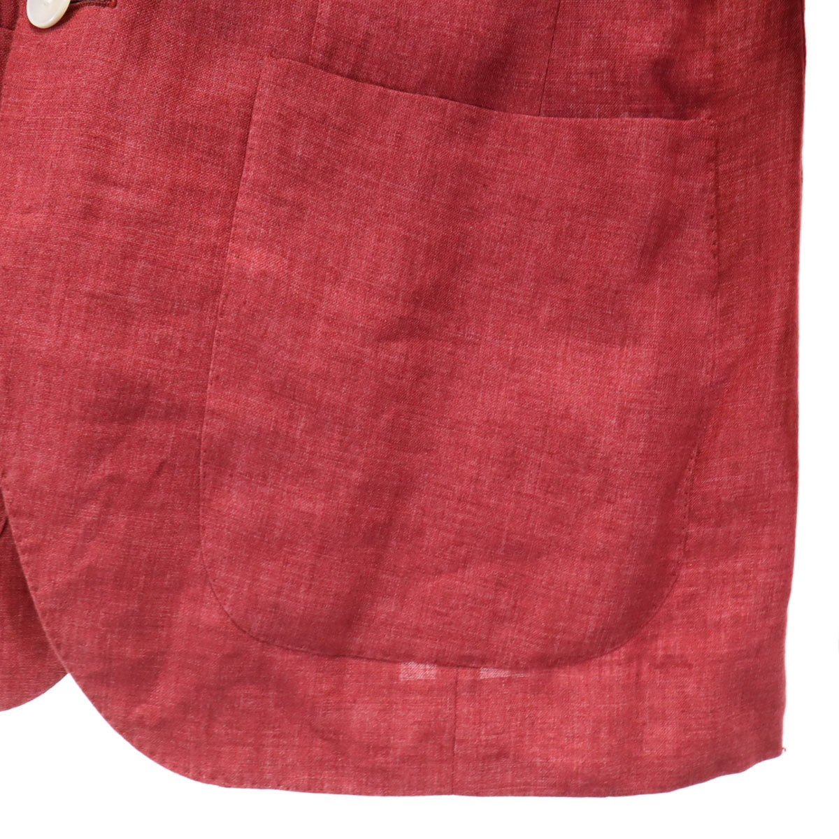 Custom Tailor BEAMS カスタムテーラー ビームス 日本製 リネン テーラードジャケット 赤 DRAPERS メンズ