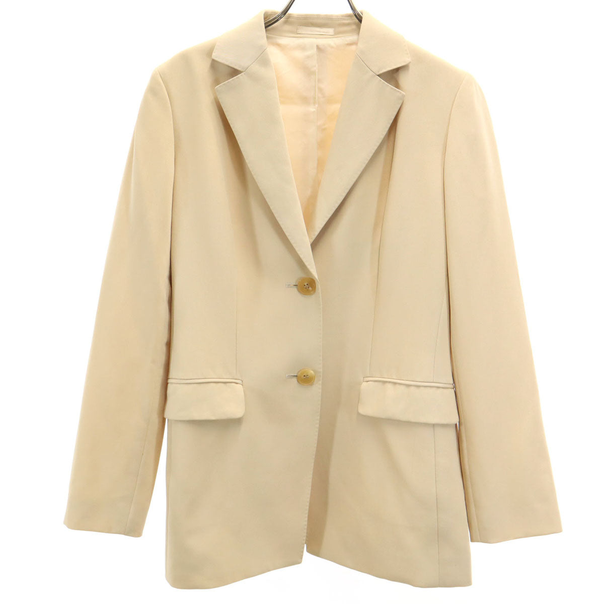 BURBERRY バーバリー シルクブレンド テーラードジャケット 38 ベージュ 三陽商会 レディース