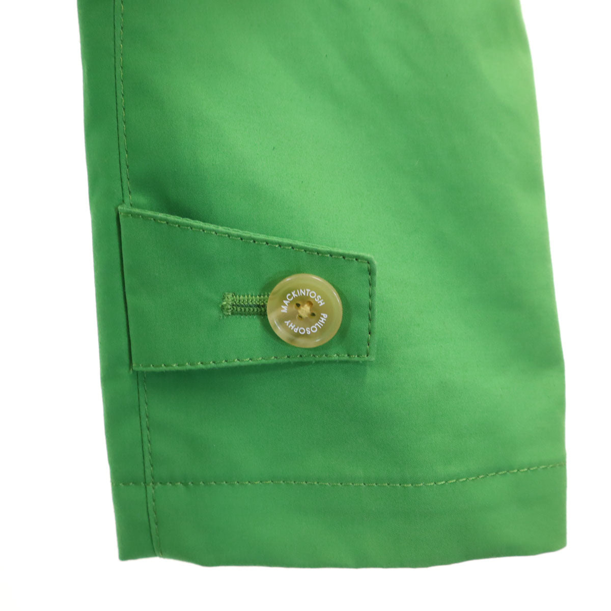 MACKINTOSH PHILOSOPHY マッキントッシュフィロソフィー 日本製 ステンカラーコート 36 グリーン系 ライナー付き 三陽商会 レディース