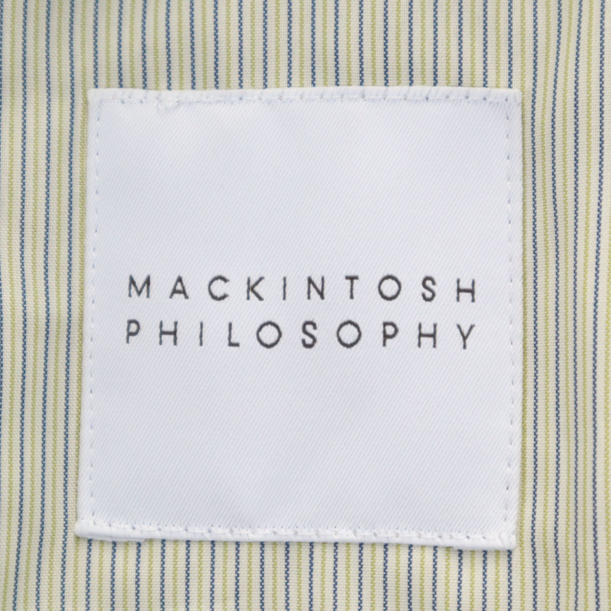 MACKINTOSH PHILOSOPHY マッキントッシュフィロソフィー 日本製 ステンカラーコート 36 グリーン系 ライナー付き 三陽商会 レディース