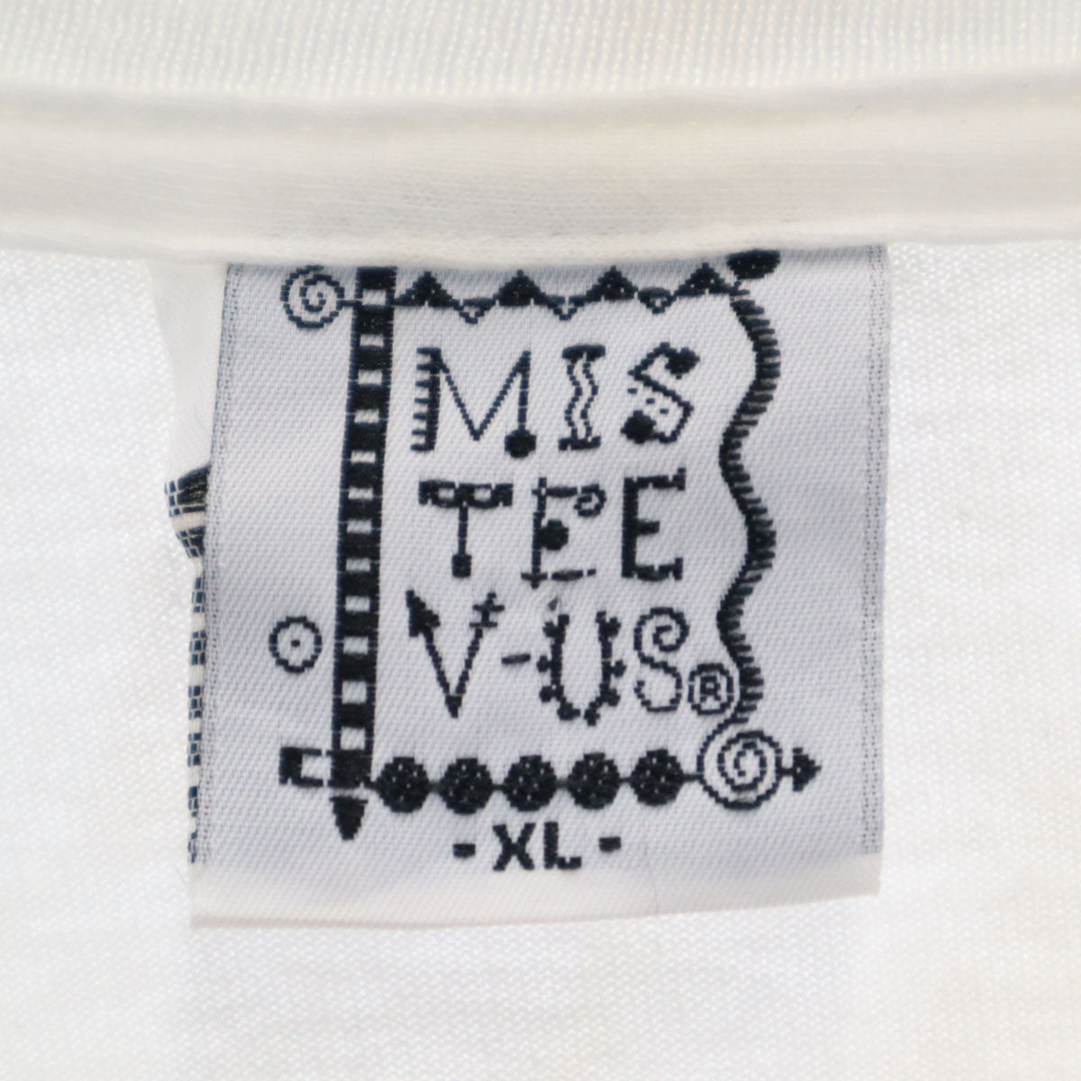 MIS TEE V-US 90s USA製 オールド ゴルフ プリント 長袖 Tシャツ XL ホワイト ロンT メンズ