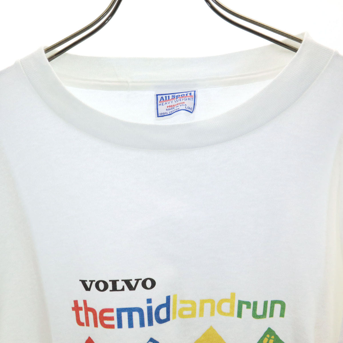 ALL SPORTS オールスポーツ 00s USA製 2001年 ランニングイベント 長袖 Tシャツ L ホワイト ロンT メンズ