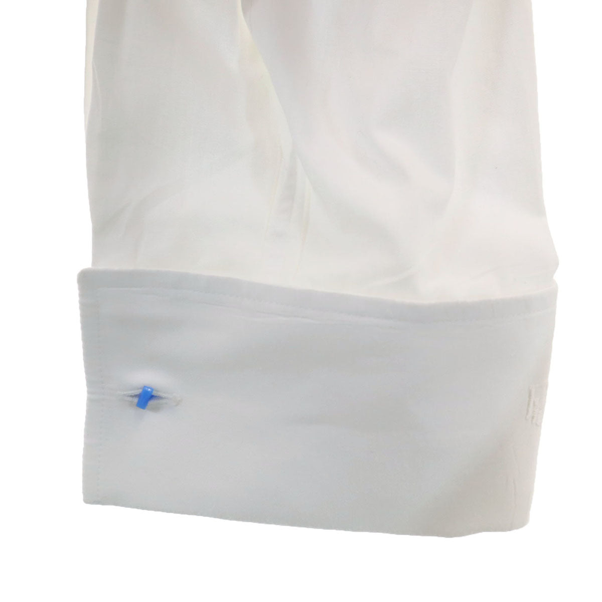 Christian Dior クリスチャンディオール 長袖 コットンシャツ 16-35 ホワイト ダブルカフス メンズ