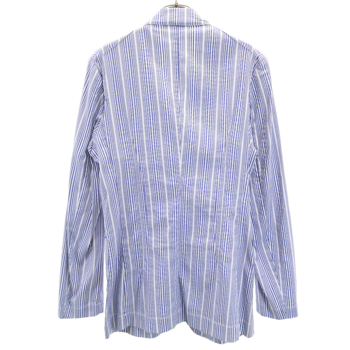 Vivienne WestwoodMAN ヴィヴィアンウエストウッドマン イタリア製 ストライプ柄 長袖 テーラードジャケット 46 ネイビー アンコン メンズ