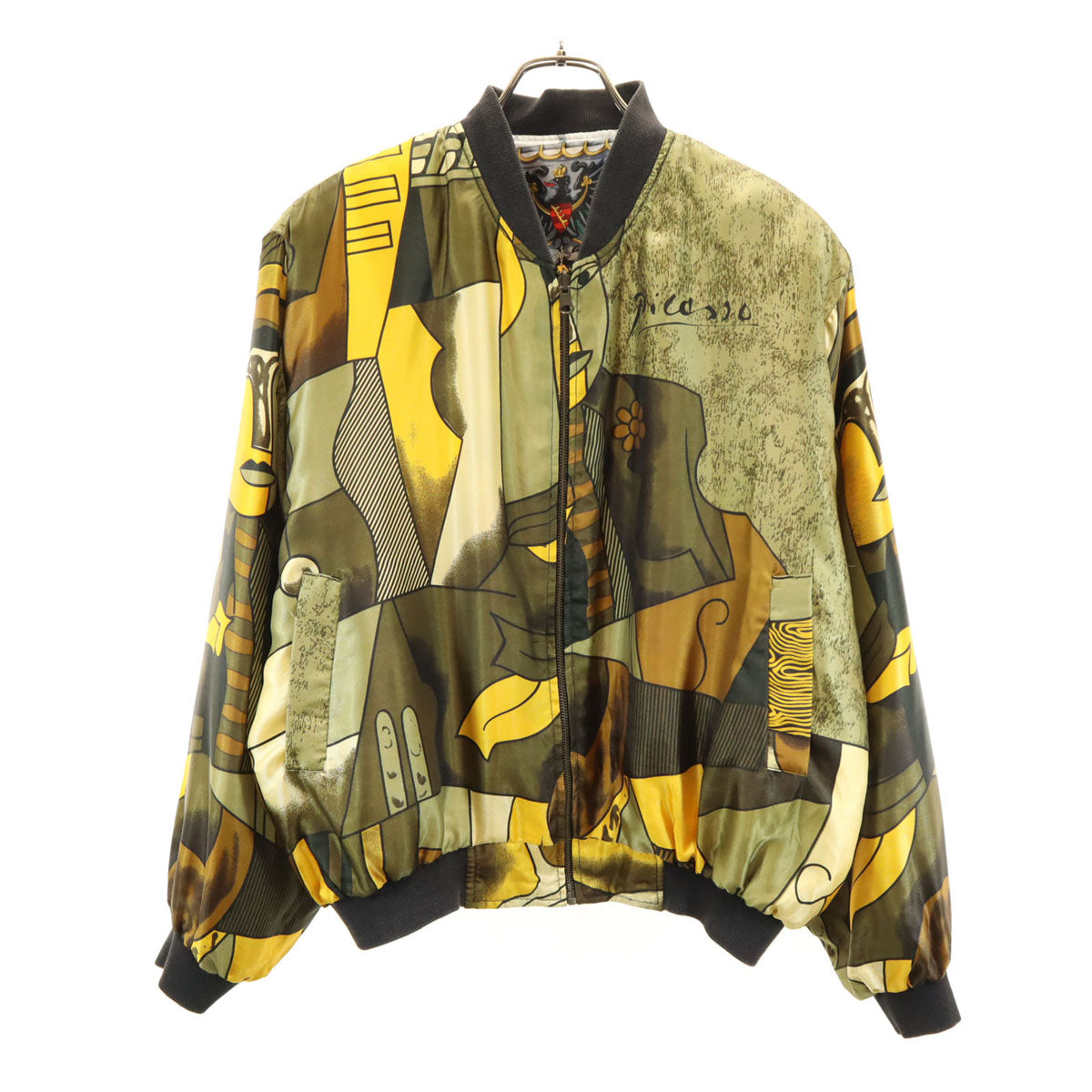 ピカソ リバーシブル ジャケット オリーブ系 メンズ