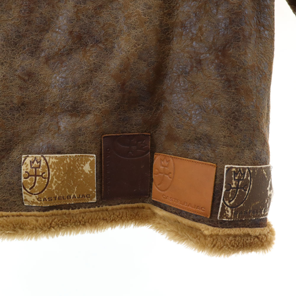 JC de CASTELBAJAC カステルバジャック フェイク ムートンコート 140 ブラウン KIDS SPORT キッズ