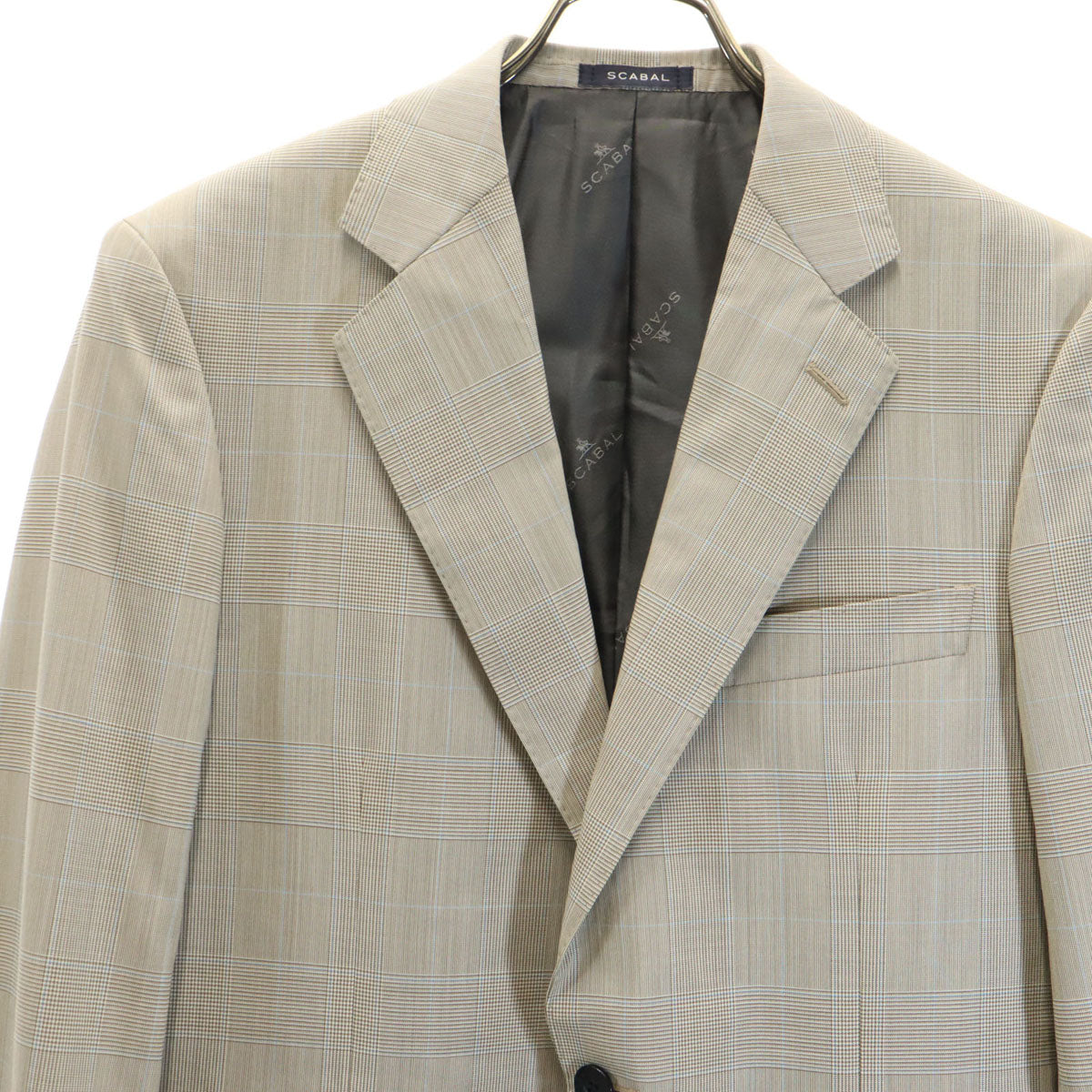 SCABAL スキャバル テーラードジャケット 上下 セットアップ ベージュ メンズ