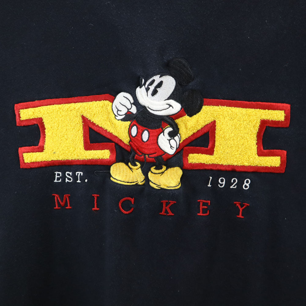 THE Disney STORE ザディズニーストア 90s オールド スウェット トレーナー L ネイビー メンズ