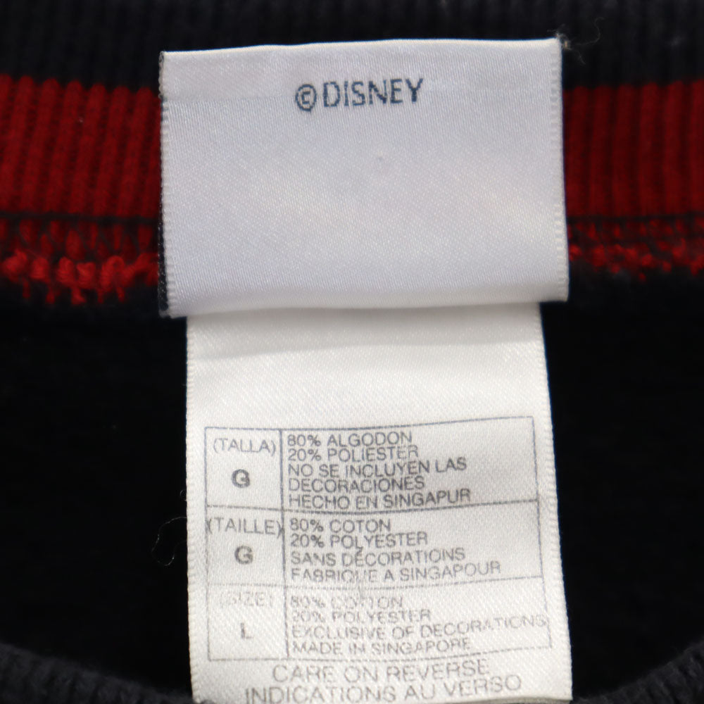 THE Disney STORE ザディズニーストア 90s オールド スウェット トレーナー L ネイビー メンズ