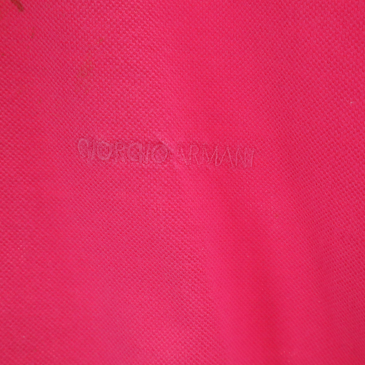 GIORGIO ARMANI LE COLLEZIONI ジョルジオアルマーニコレッツィオーニ 90s イタリア製 オールド 半袖 ポロシャツ M ピンク メンズ