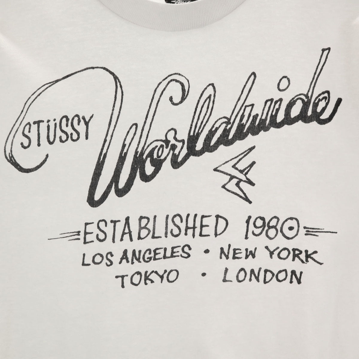 STUSSY ステューシー 半袖 Tシャツ M ホワイト系 メンズ