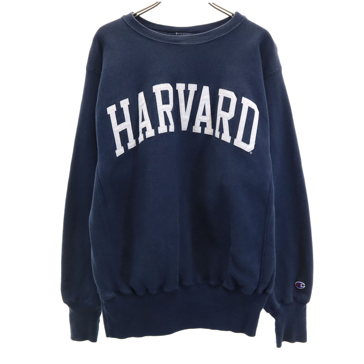 Champion チャンピオン 90s 00s オールド メキシコ製 刺繍タグ ハーバード 長袖 リバースウィーブ スウェット トレーナー M ネイビー 裏起毛 メンズ
