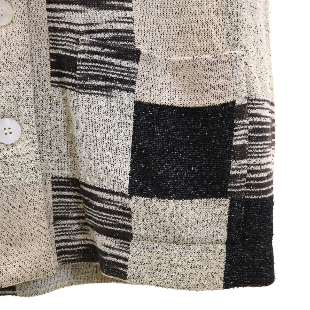 未使用 Missoni ミッソーニ イタリア製 総柄 長袖 ニットカーディガン 44 ベージュ レディース