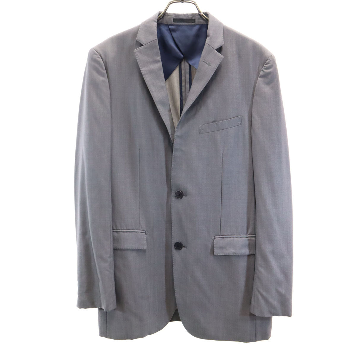 BURBERRY BLACK LABEL バーバリーブラックレーベル 日本製 テーラードジャケット 40R グレー 三陽商会 メンズ
